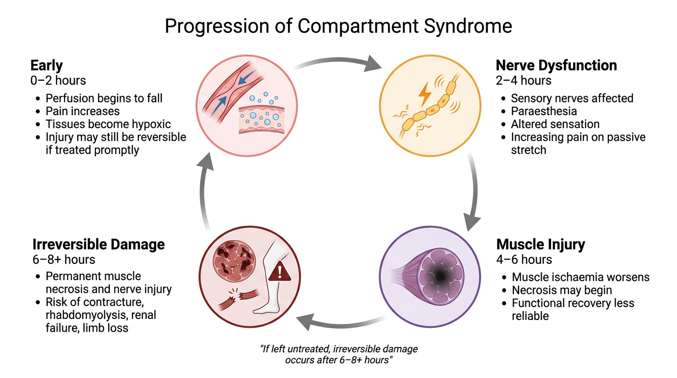 The vicious cycle of acute compartment syndrome pathophysiology